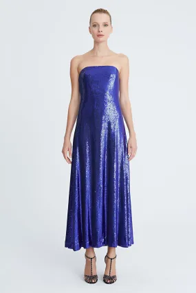 Talia Sequin Bustier Cocktail - Amethyst