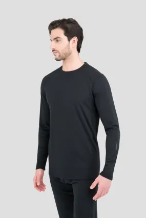 'Terramar' Men's 4.0 Military Fleece Heritage Crew - Black (Tall)