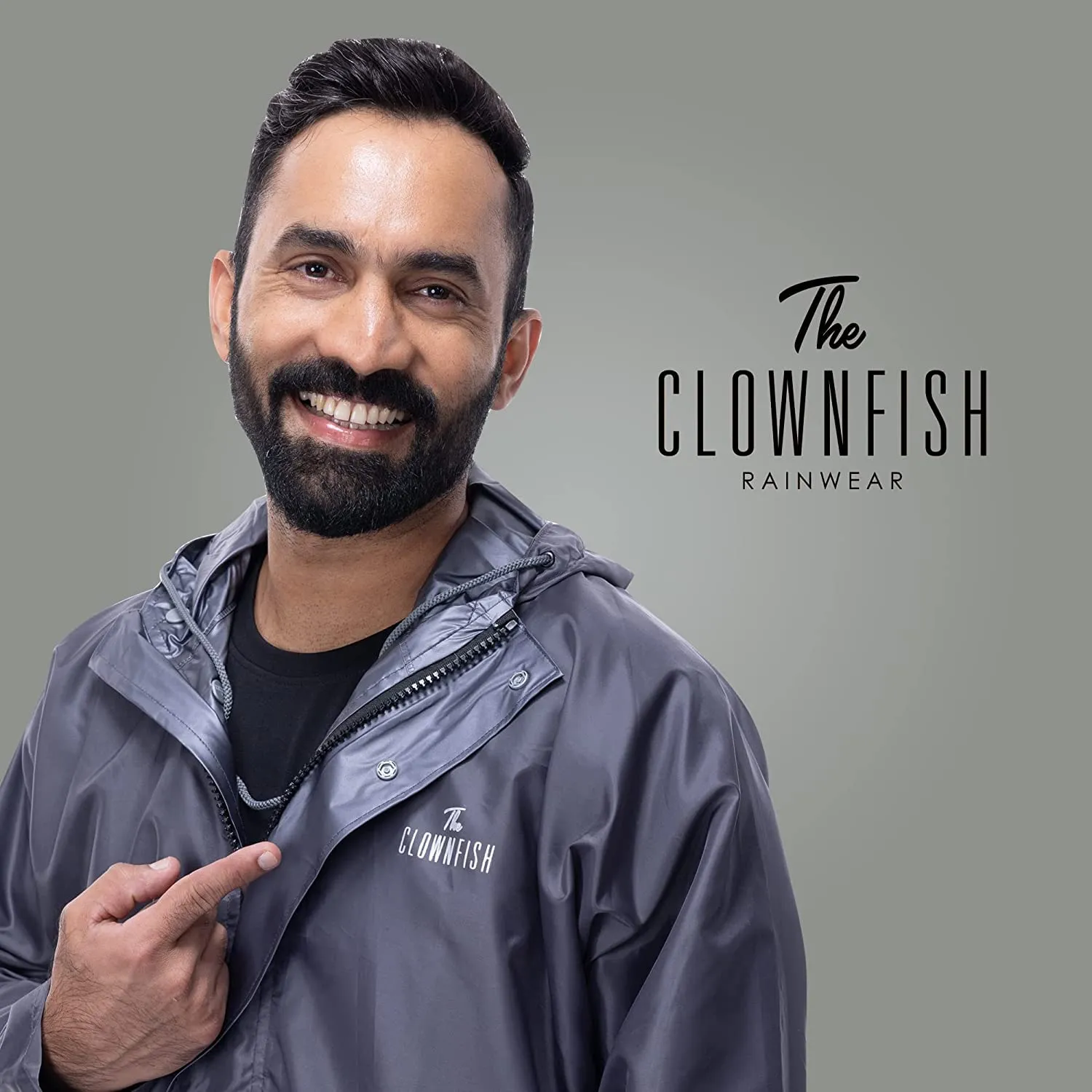 THE CLOWNFISH Polyester Rain Coat For Men Waterproof For Bike Raincoat For Men With Hood. Set Of Top And Bottom. Classic Pro Series (Black, Xx-Large)
