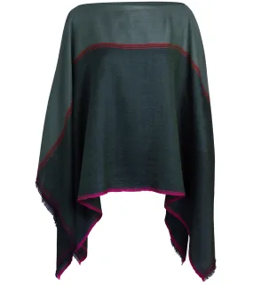 'Twilight' 100% Merino Wool Poncho