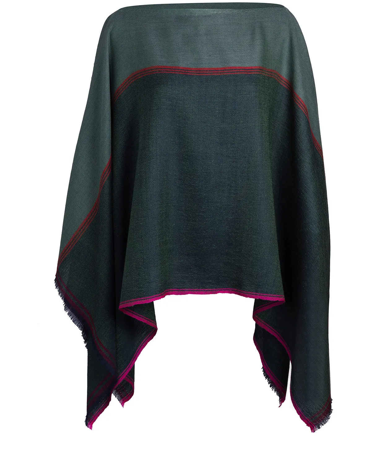 'Twilight' 100% Merino Wool Poncho