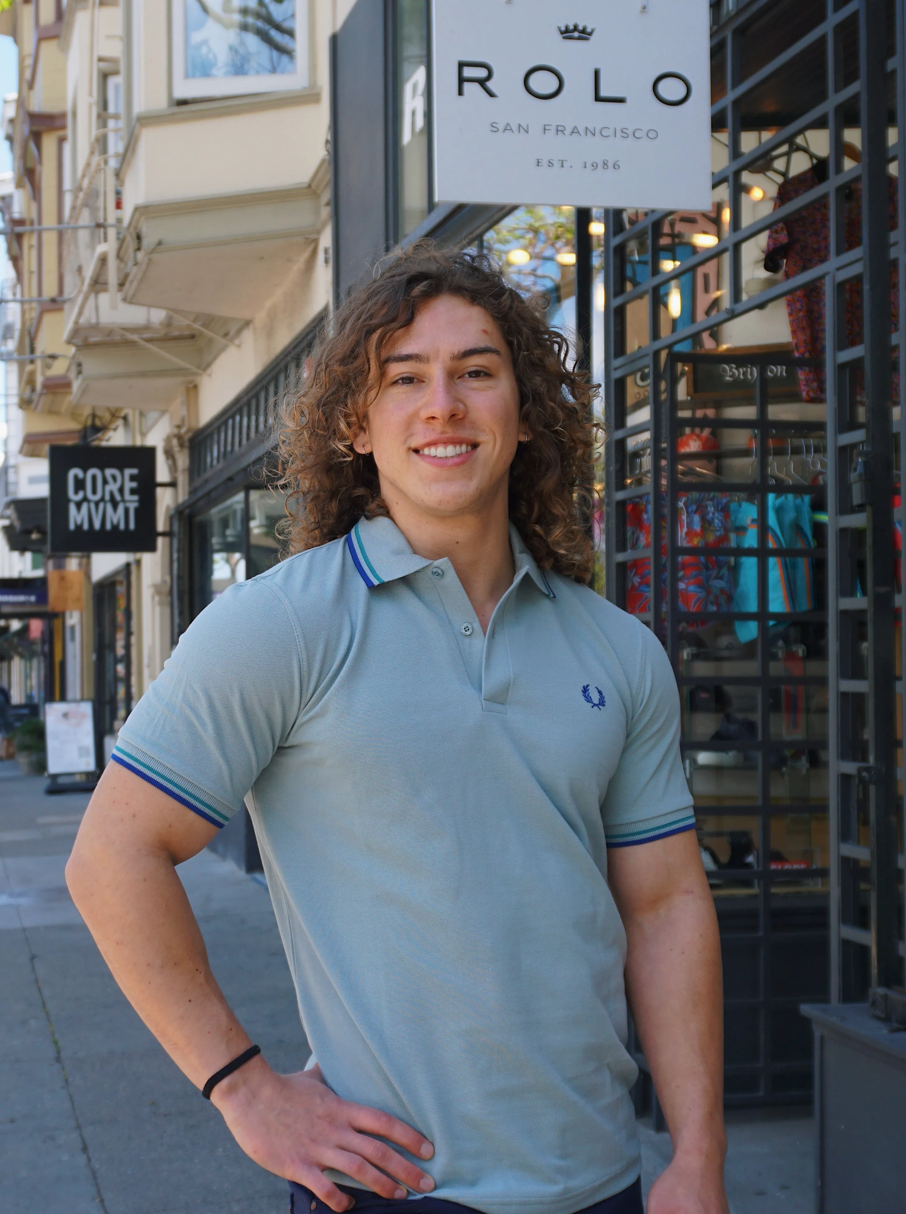 Twin Tipped Polo Shirt - Silver Blue