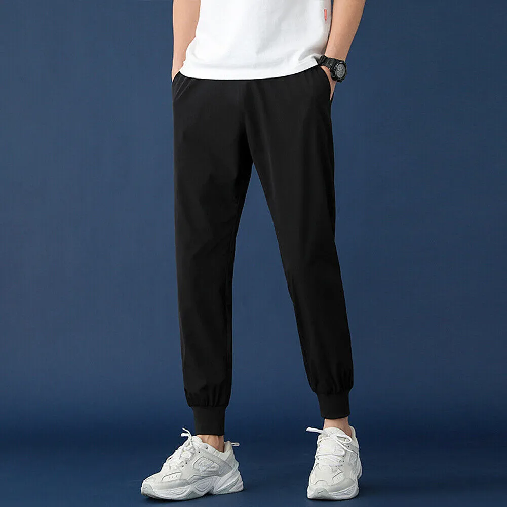 US Mens Sport Breathable Sweatpants Pants Casual Joggers Track Athletic Trousers