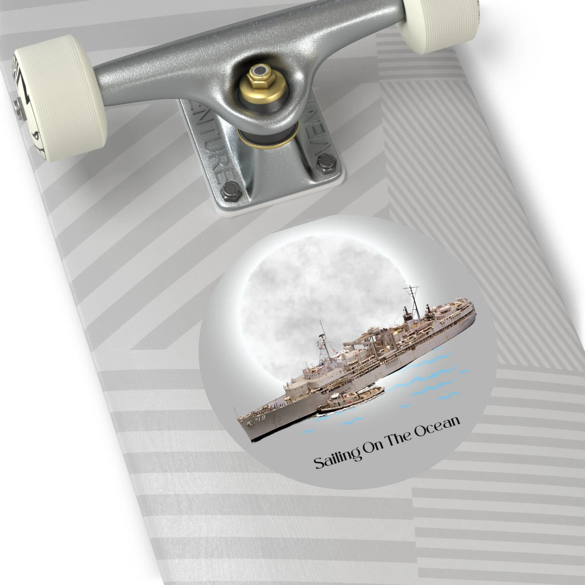 USS Tarawa LHA-1 POD Navy Ship  Round Vinyl Stickers