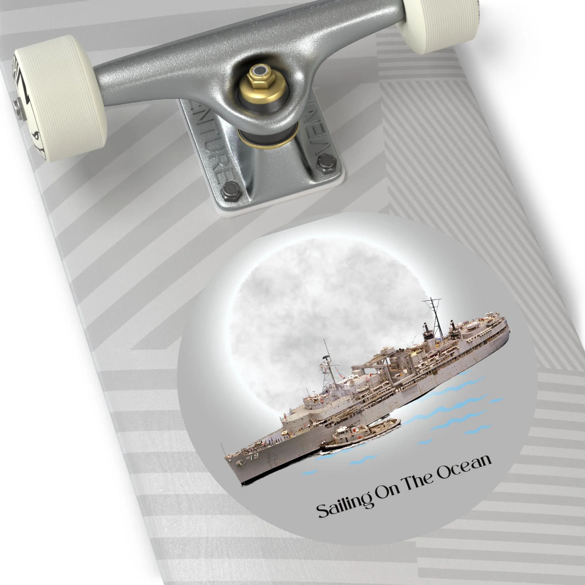 USS Tarawa LHA-1 POD Navy Ship  Round Vinyl Stickers