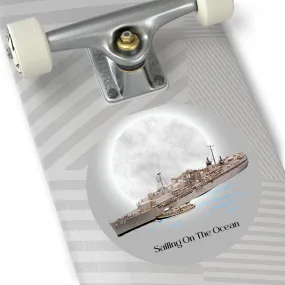 USS Tarawa LHA-1 POD Navy Ship  Round Vinyl Stickers