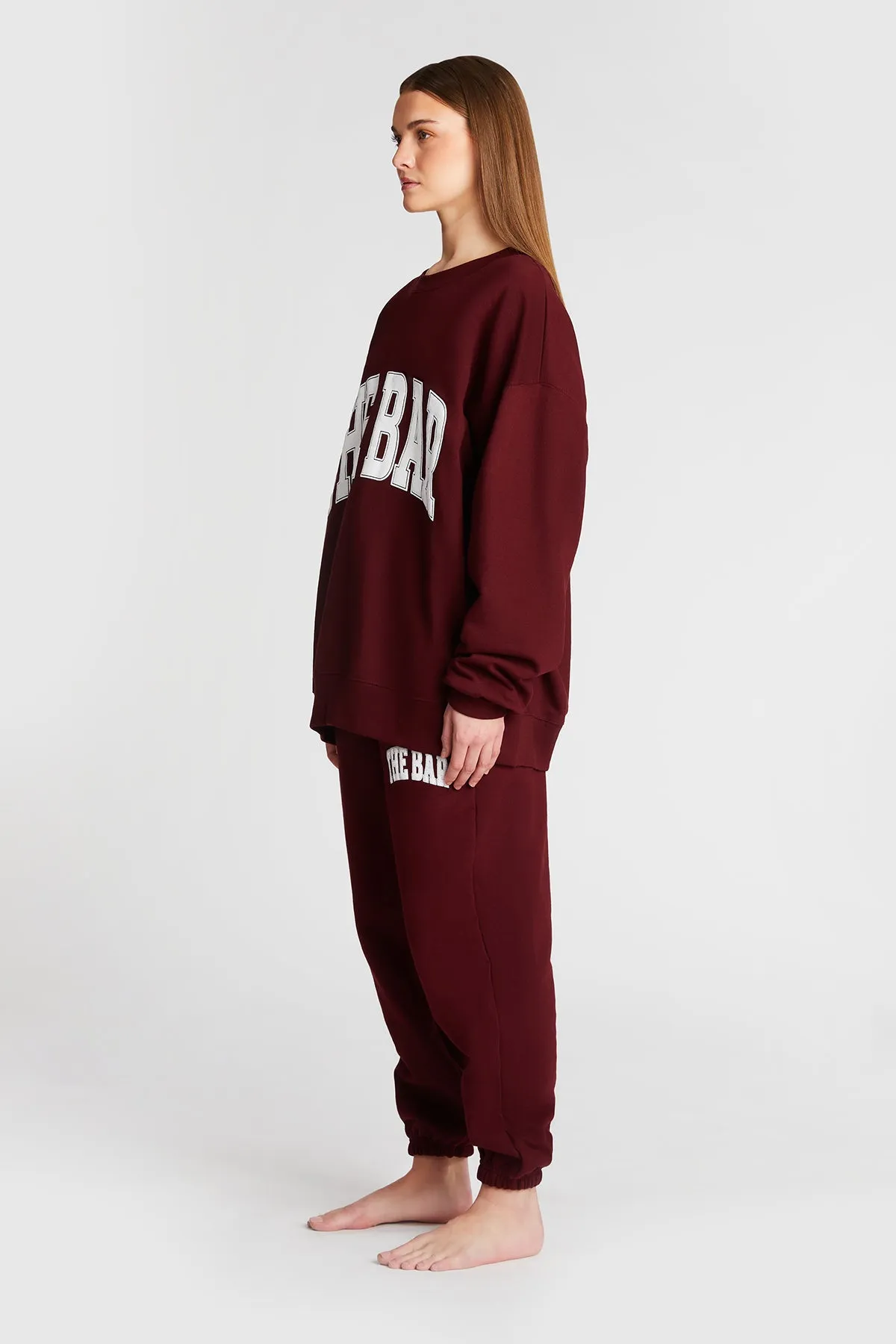 VARSITY SWEATPANTS MAROON