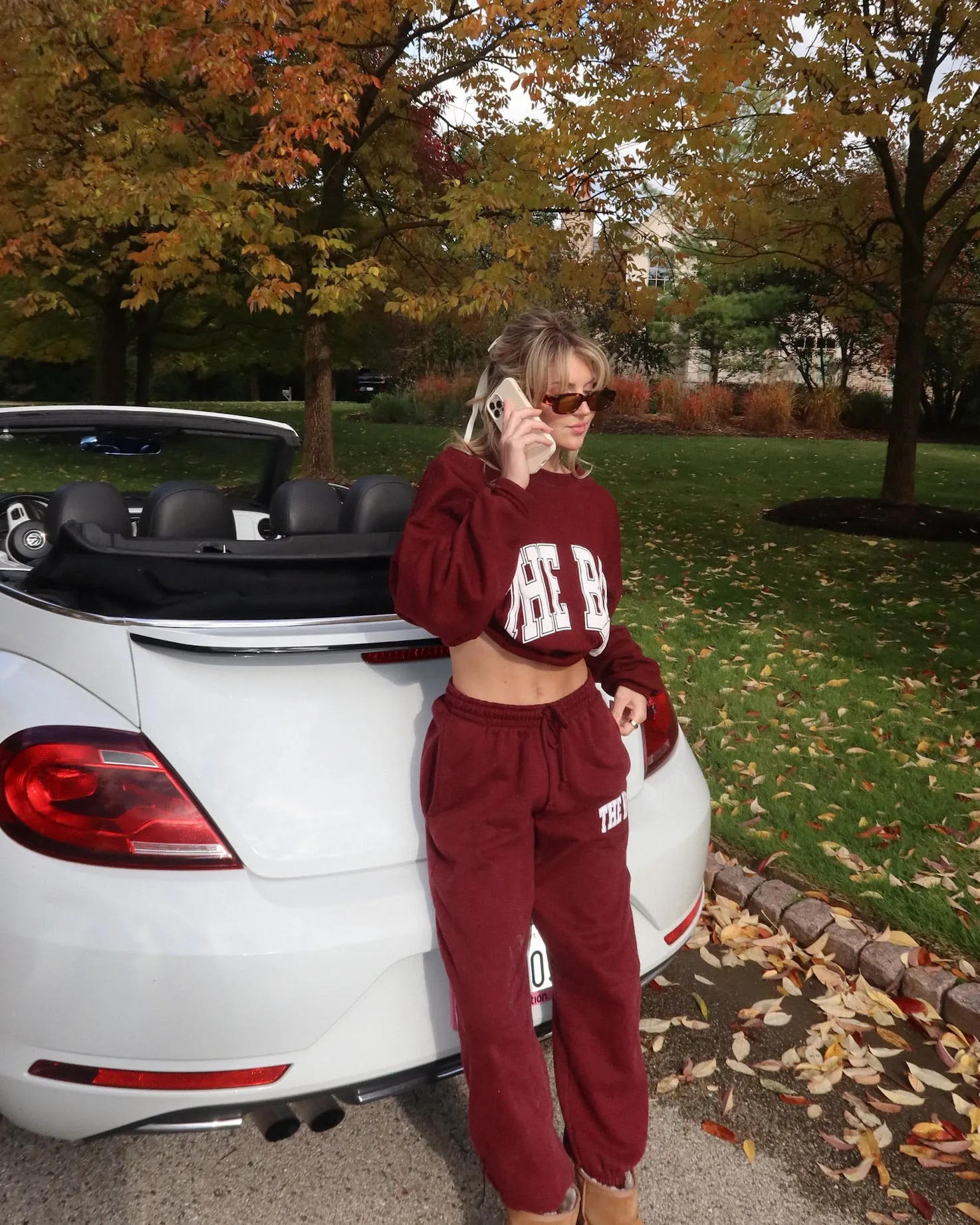 VARSITY SWEATPANTS MAROON