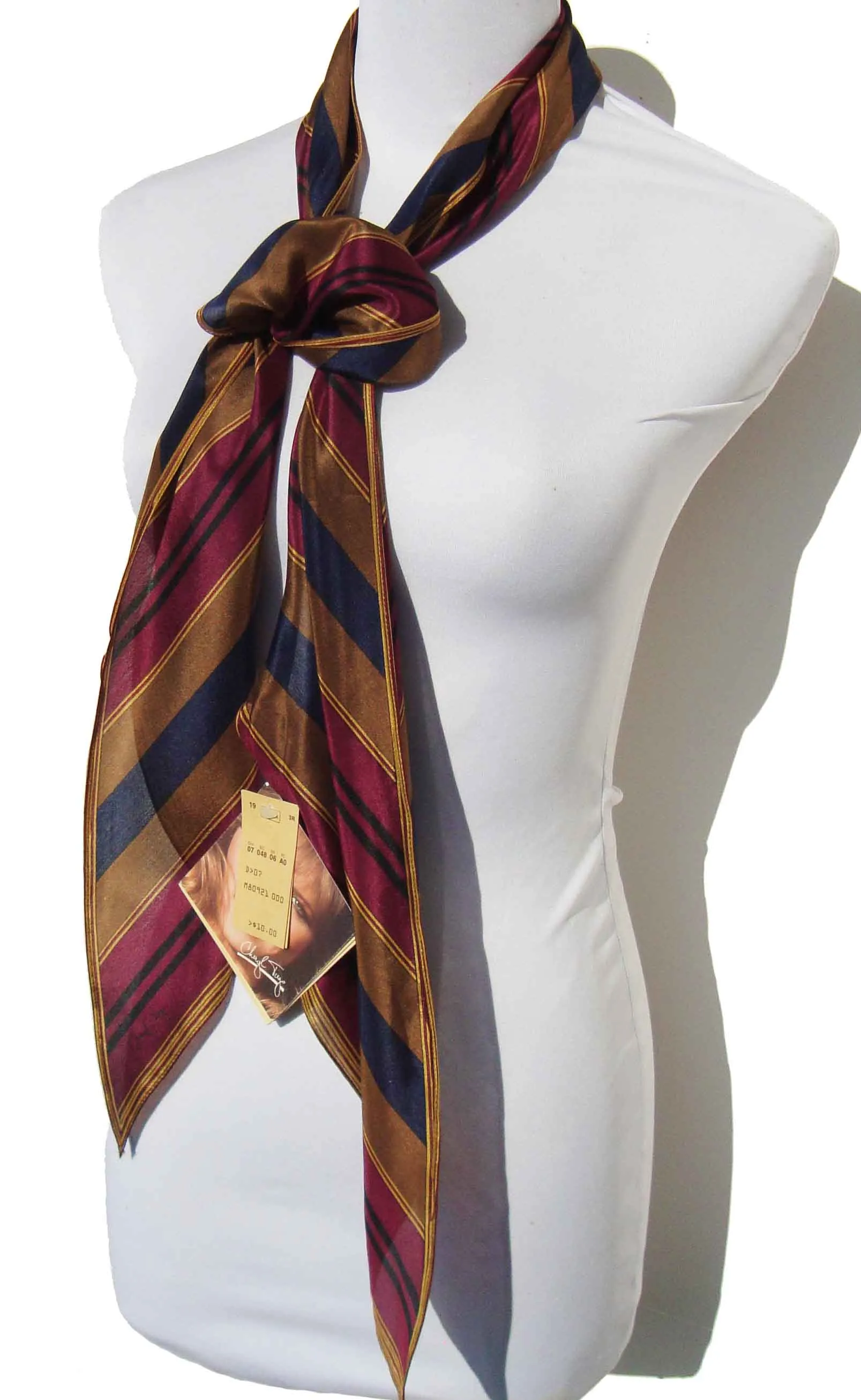 Vintage Cheryl Tiegs Silk Scarf – Deadstock with Tags