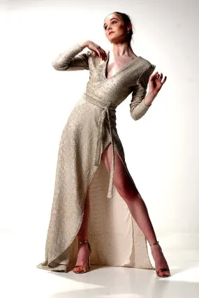 Viva LS Gown in Champagne