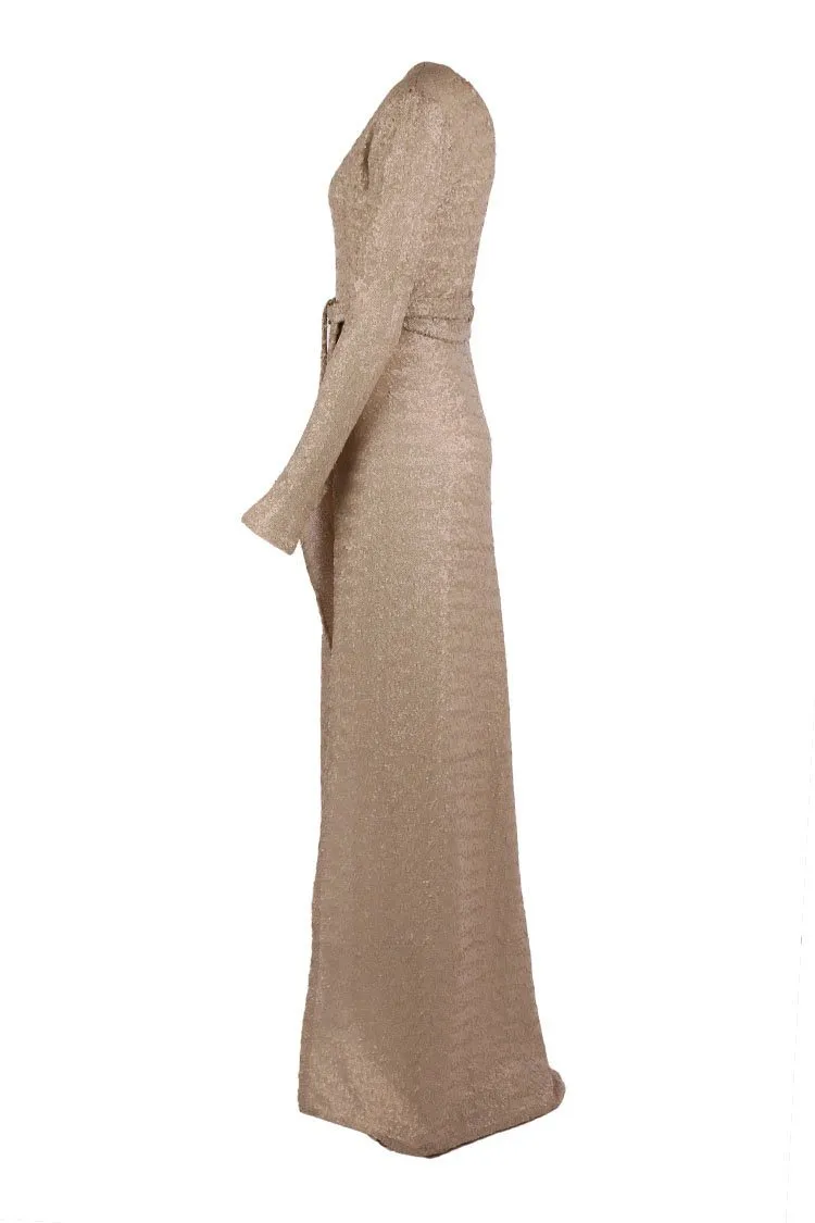 Viva LS Gown in Champagne