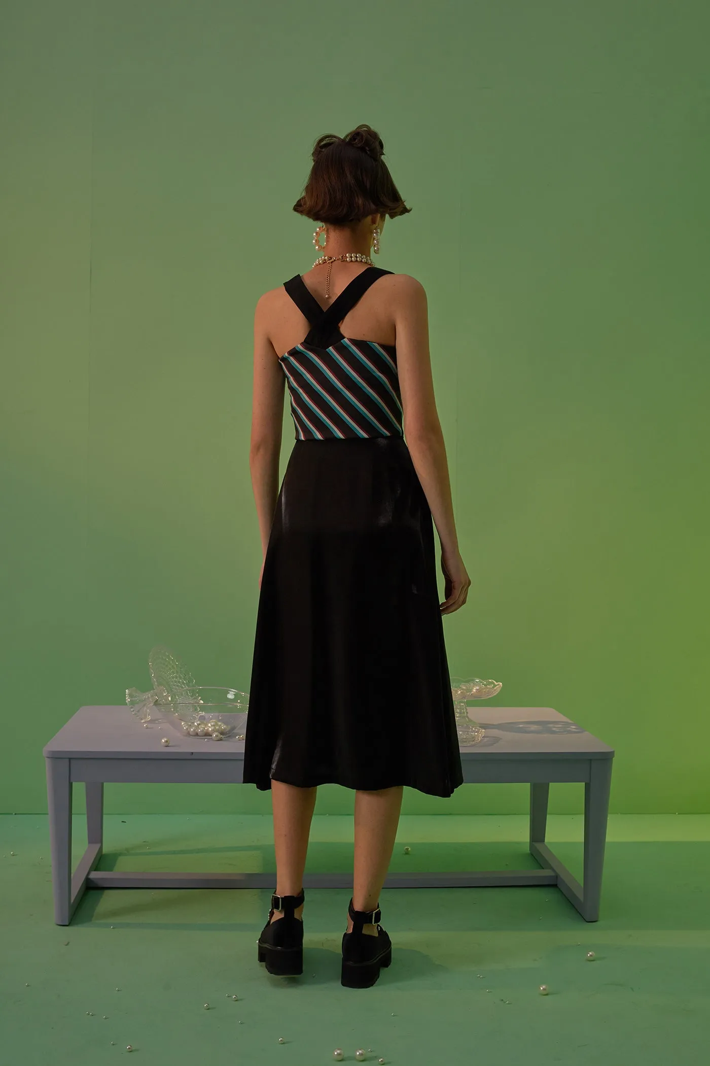 WXC | Silky Printed Midi Dress